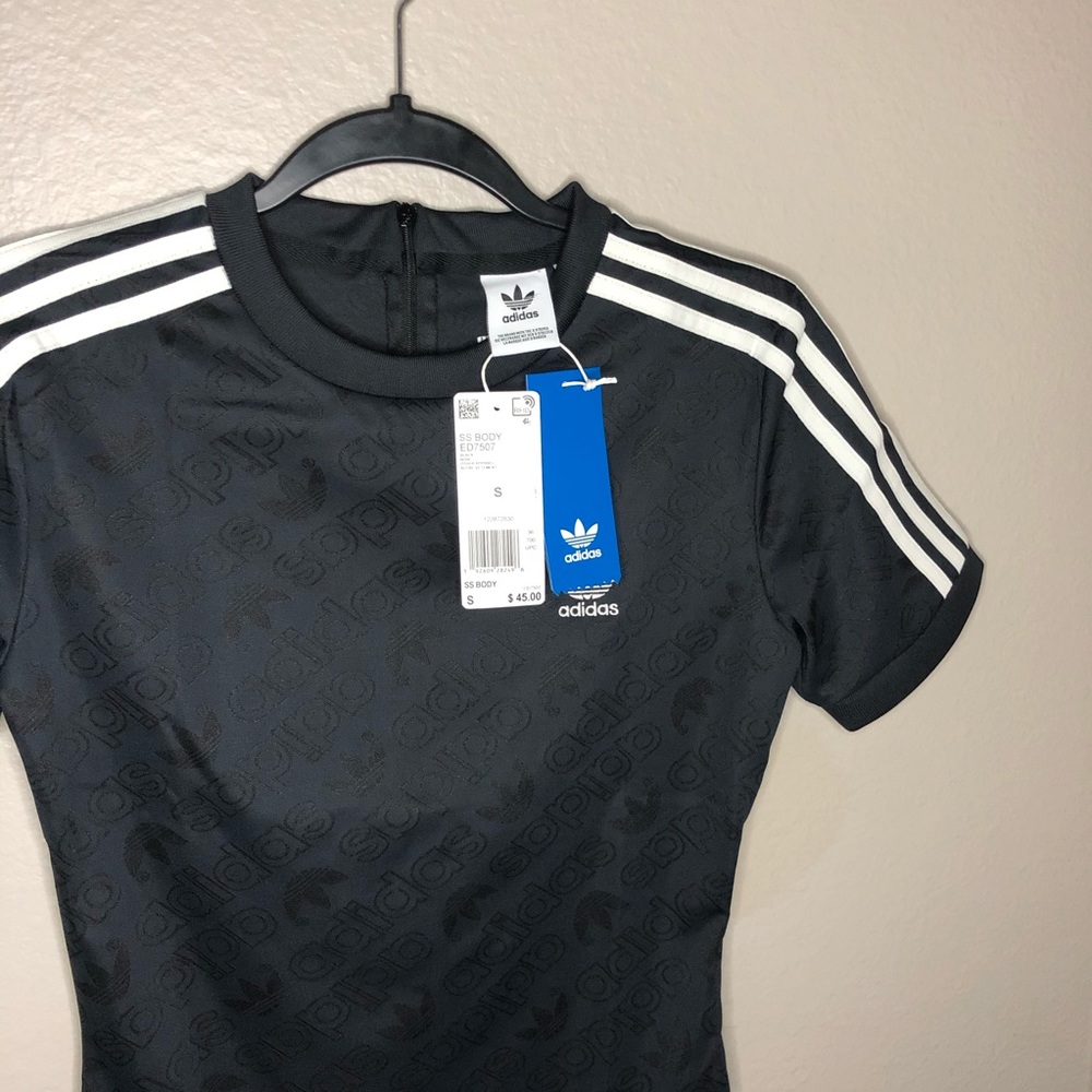 ❌SOLD❌adidas bodysuit black size small - Picture 3 of 5